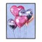 Stupell Industries Heart Balloons Celebration Framed Giclee, design by Michael Willett